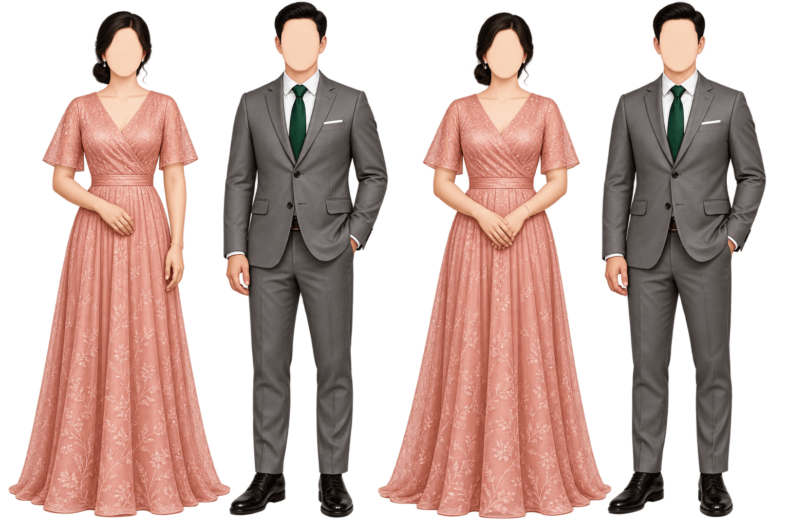 Attire guide for the mother and father of the bride and groom